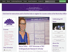 Tablet Screenshot of nualumnae.org